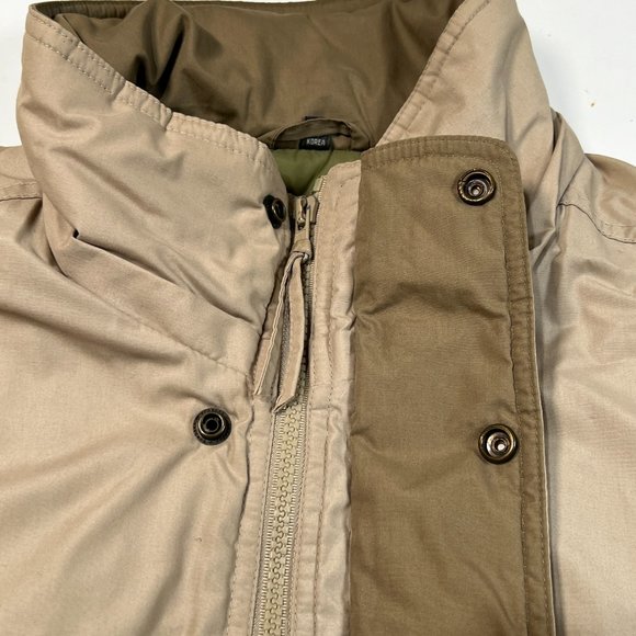 David Taylor Jacket Mens XL Puffer Khaki Quilted Lining - Picture 5 of 12